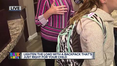 Free backpack fittings could save your child future pain