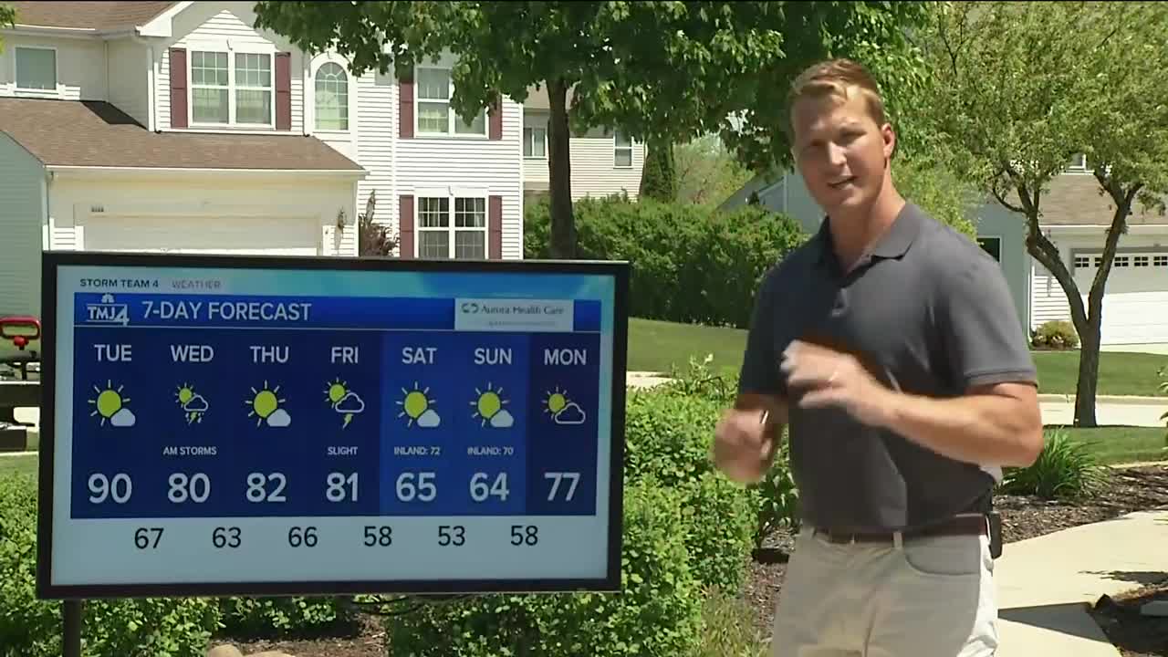 Hottest day of the year so far expected, then possible storms