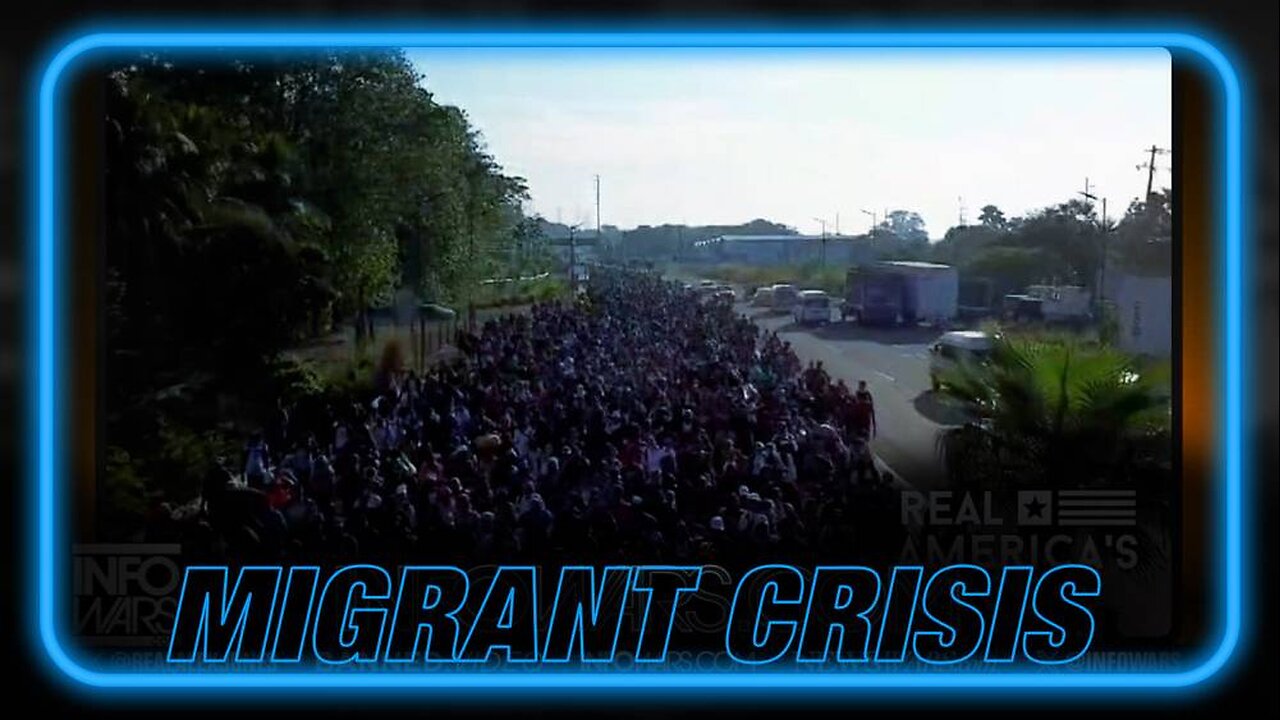 VIDEO: One of the Biggest Migrant Invasion Caravans Set to Hit Texas