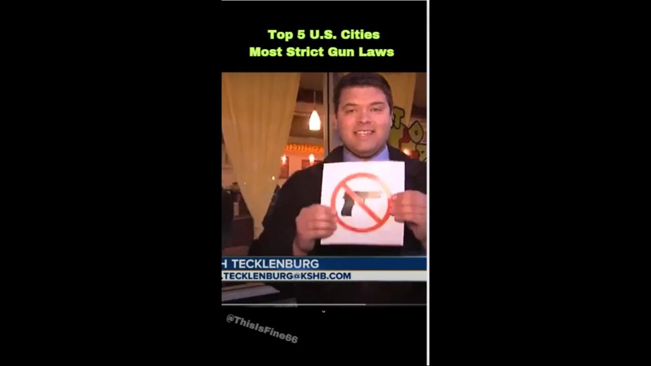 Top 5 U.S. Cities with the Most Strict Gun Laws #shorts