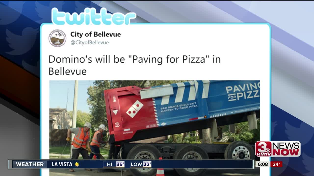 Domino's to pave potholes in Bellevue