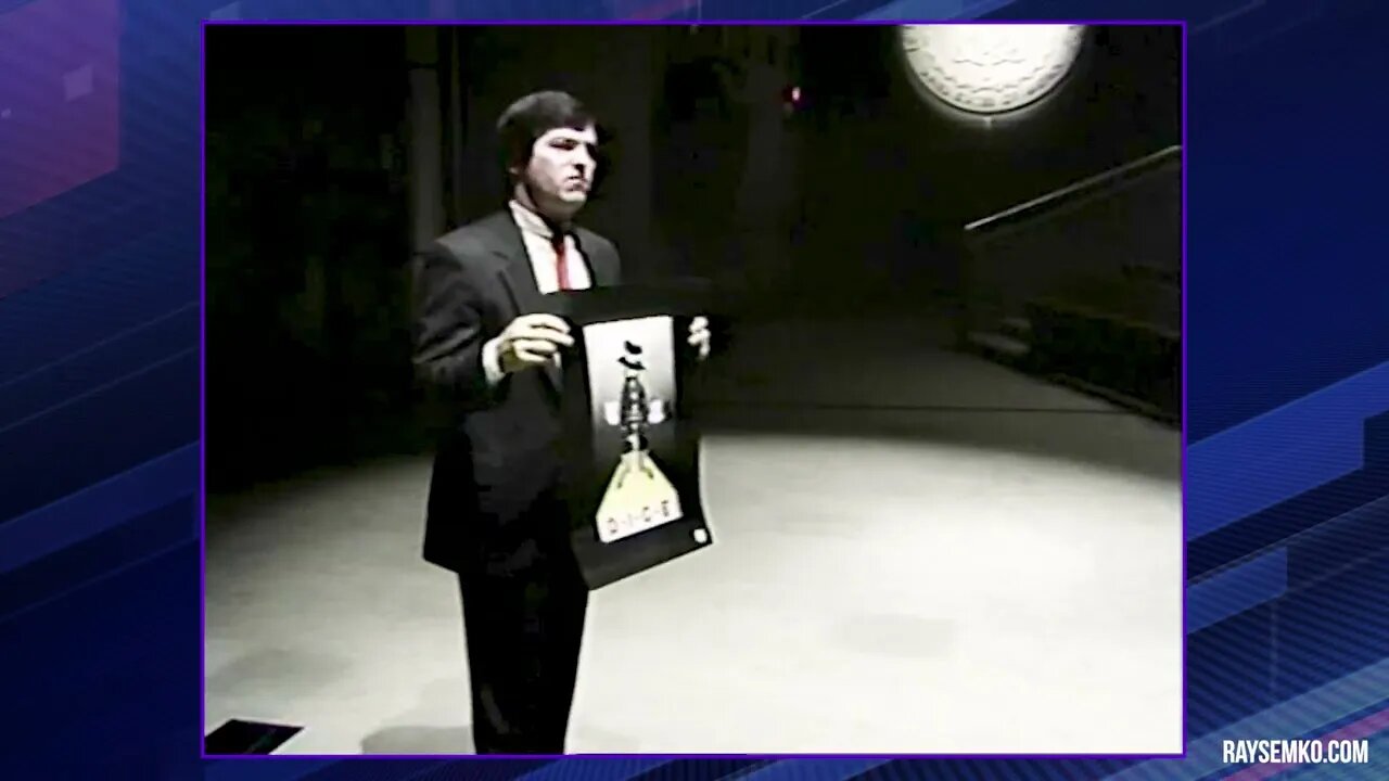 Rare short footage of an original D*I*C*E Security Awareness Briefing from 1990 with Ray Semko