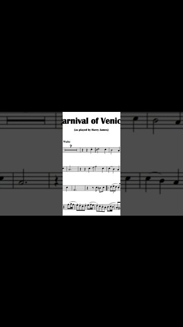 Carnival of Venice - Harry James (youtube trumpet)