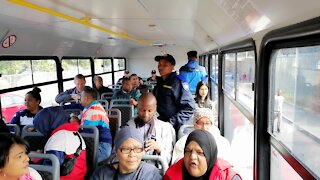 SOUTH AFRICA - Cape Town - GABS Bus Unit (Video) (xAf)