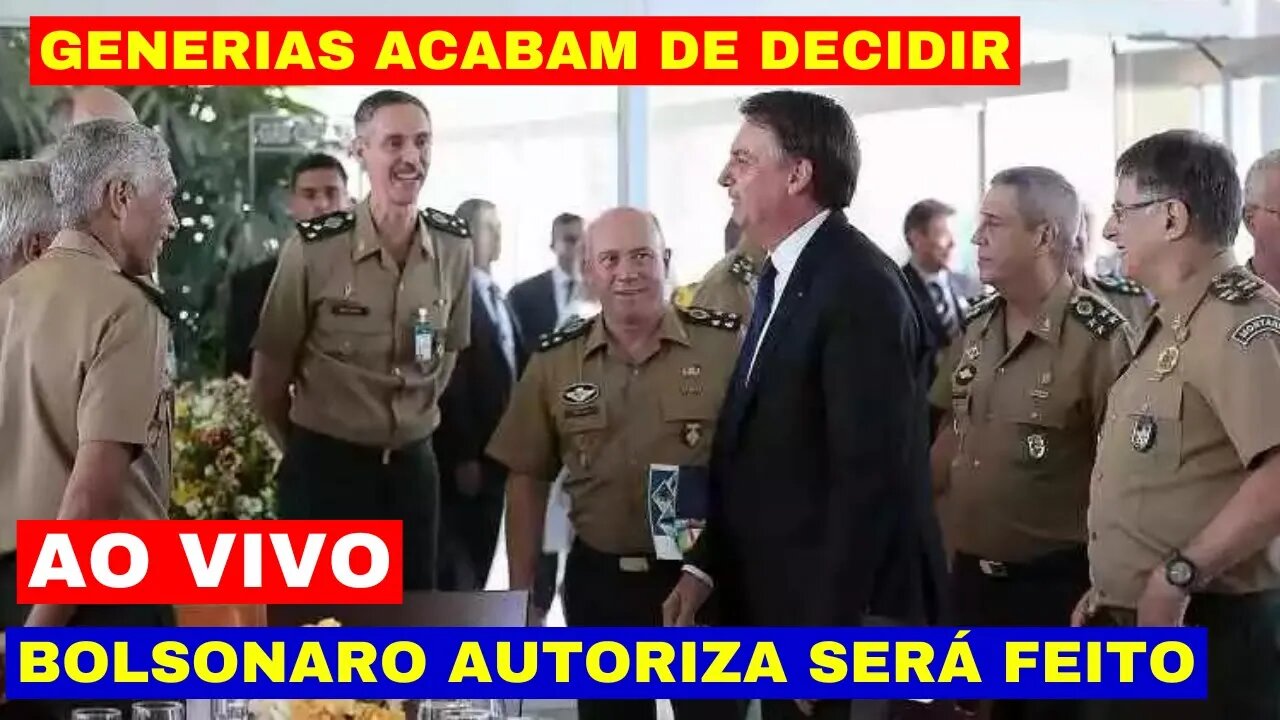 AGORA BRASÍLIA PEGA FOGO BOLSONARO TOMA DECISÃO GENERAIS COMESARAM A AGIR CHEGOU A HORA DA VERDADE!