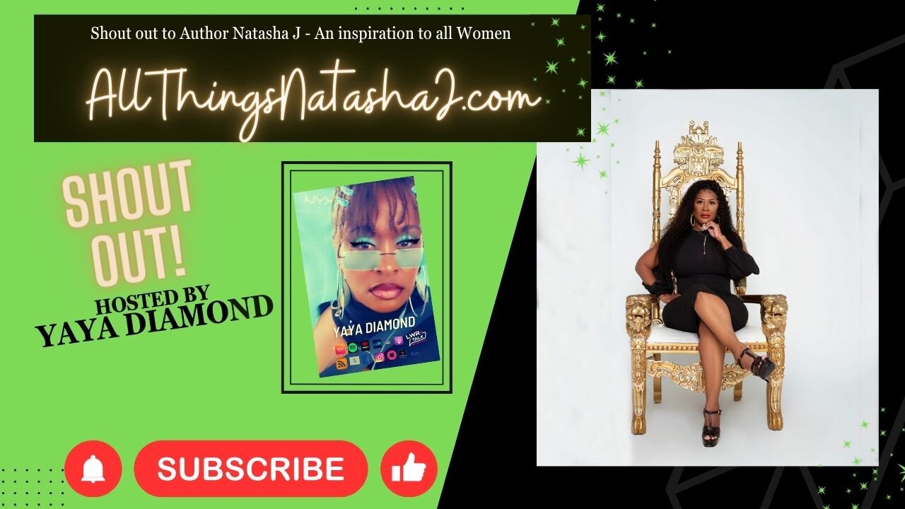 Shout out to Author Natasha J - An inspiration to all Women