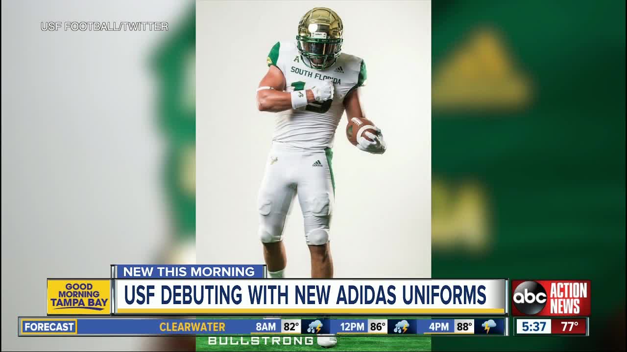 USF unveils high-tech football uniforms to keep players cooler