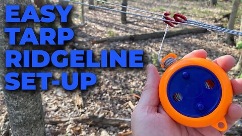 Onewind Tarp Ridgeline Mini Reel, Tangle Free Tarp Set Up For Bushcraft