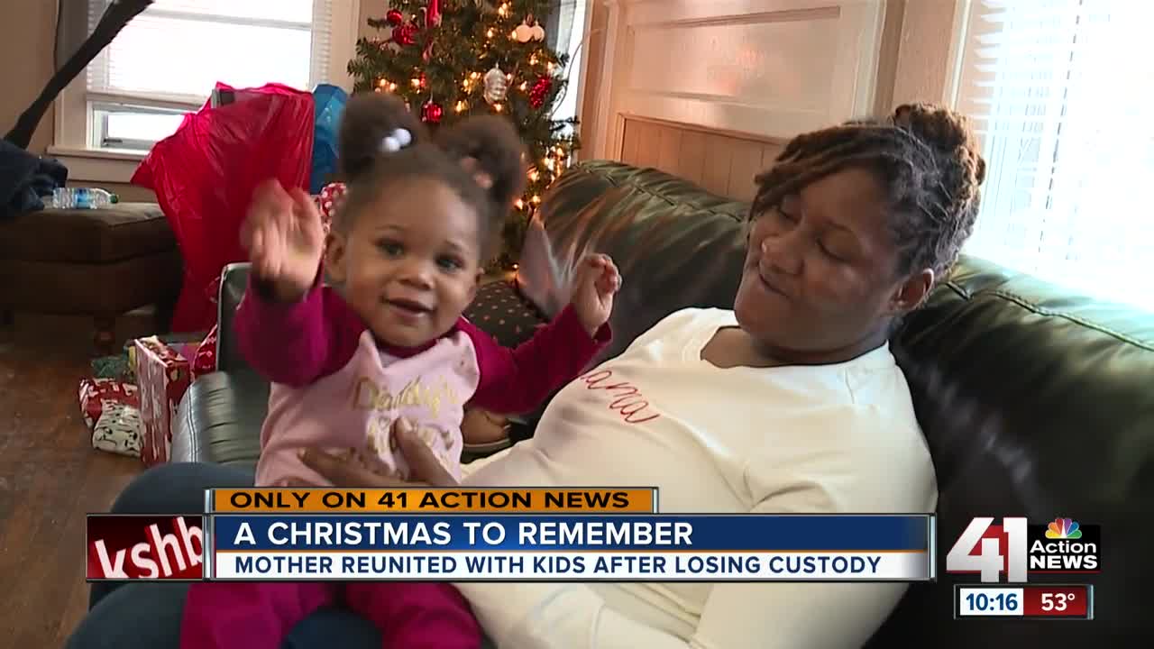 Mom who grew up in foster care reunites with her kids in time for Christmas