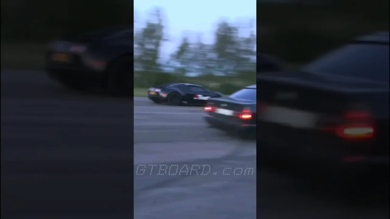 👌 1001 HP Bugatti Veyron 16.4 vs BMW M5 E34 Turbo by AG i Norrköping ✅️🇸🇪🏁 #bmw #bmwm5 #e34 #m5e34