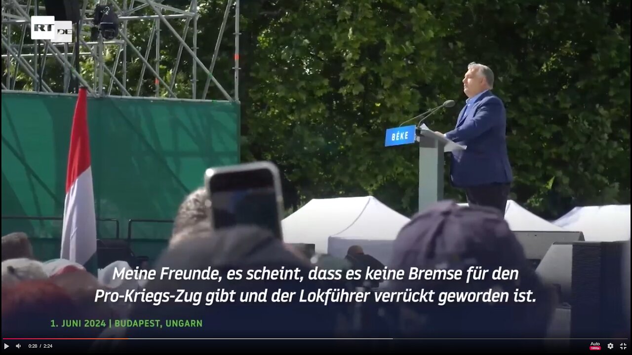 Orban kämpft für den Frieden ! Kämpfen wir mit.