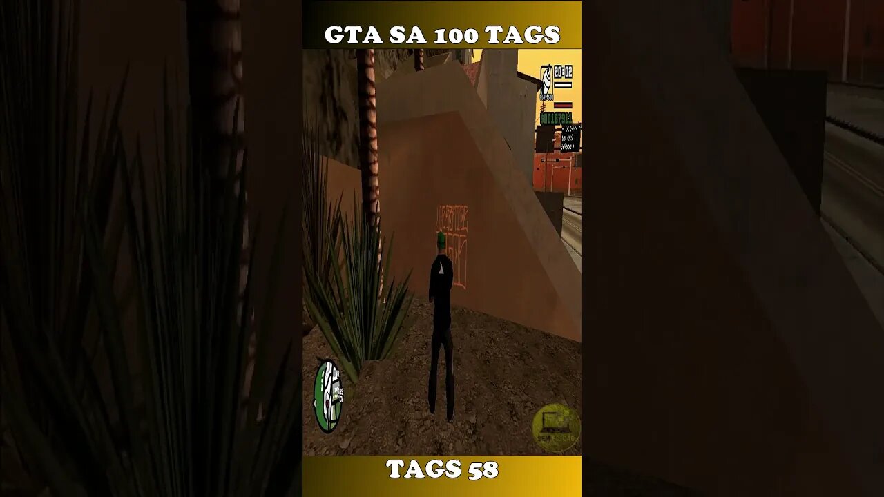 GTA SAN ANDREAS 100 TAGS TAG 58 #shorts #semedissaum #gta