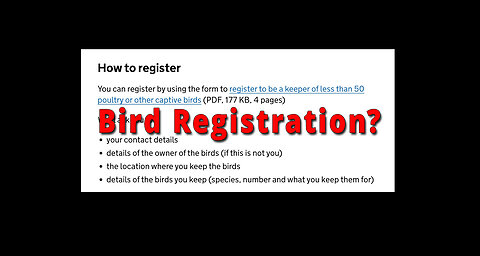 bird registration