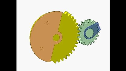 2943 Transmission with teeth uncompleted gears 10a