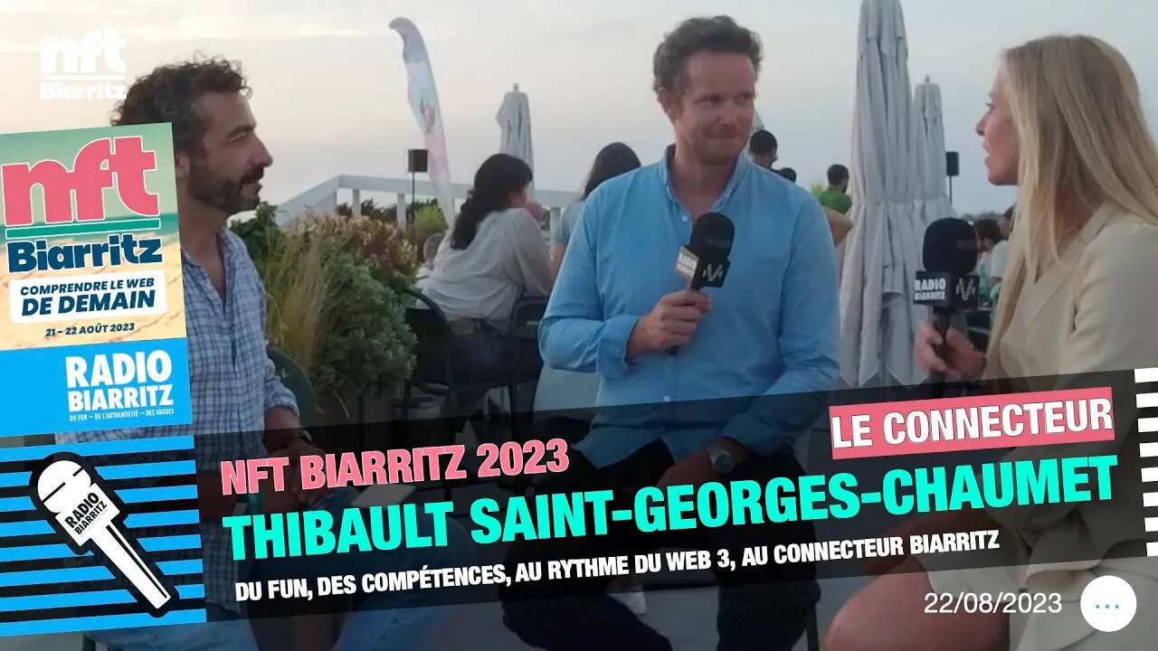 NFT Biarritz 2023 Thibault, directeur général délégué du Connecteur Biarritz