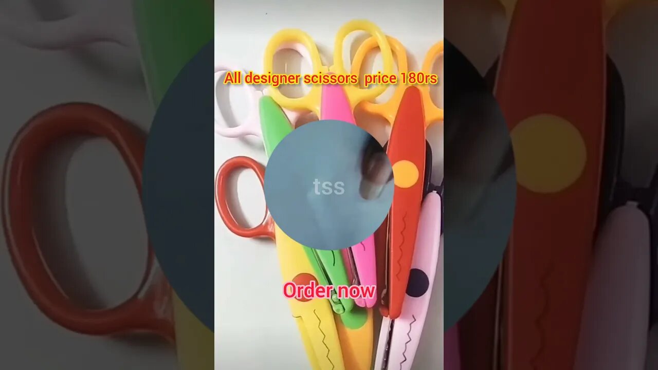 designer scissor✂✂😍// #tss #status #viral #stationery #unique #views #scissors #design