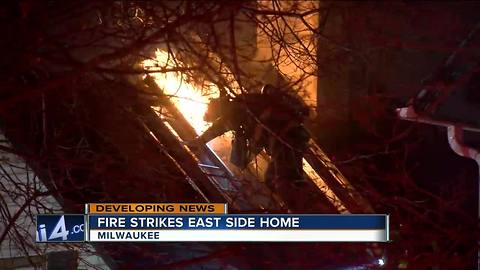 Overnight fire damages at least 4 homes on Milwaukee's east side