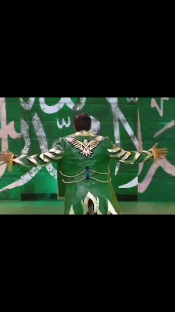 The first appearance of the Saudi wrestler Mansour in Raw
