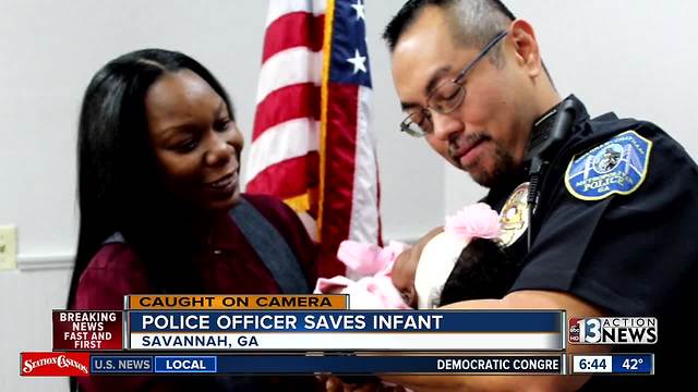 Georgia police officer saves infant