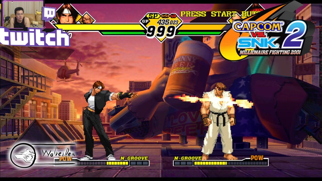 (DC) Capcom Vs. SNK 2 - 03 - Kyo, Iori and Rugal...no boss