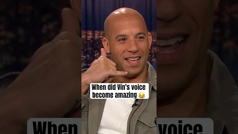 When Did Vin Diesel’s Voice Change?!?! #shorts