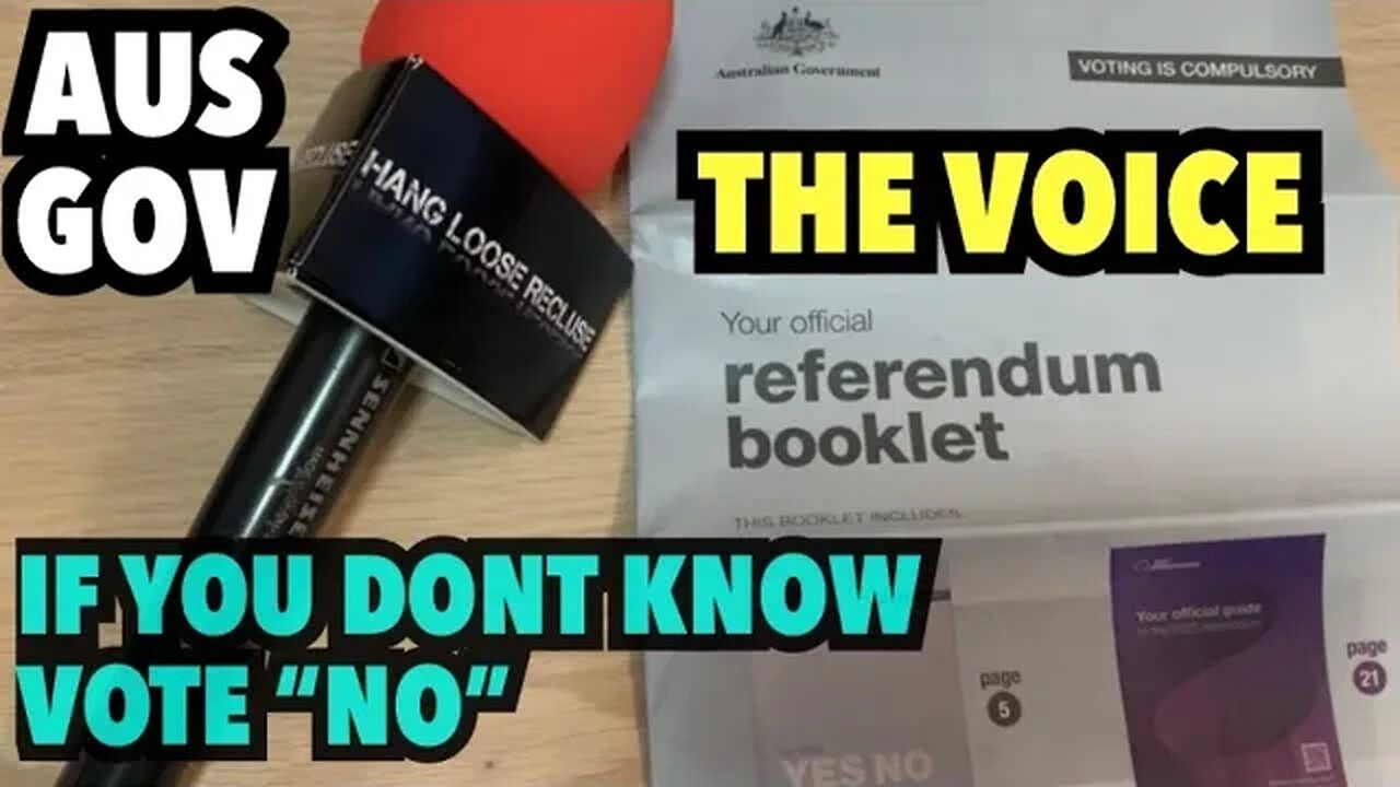 REFERENDUM BOOKLET | VOTING “No” is Compulsory in Australia