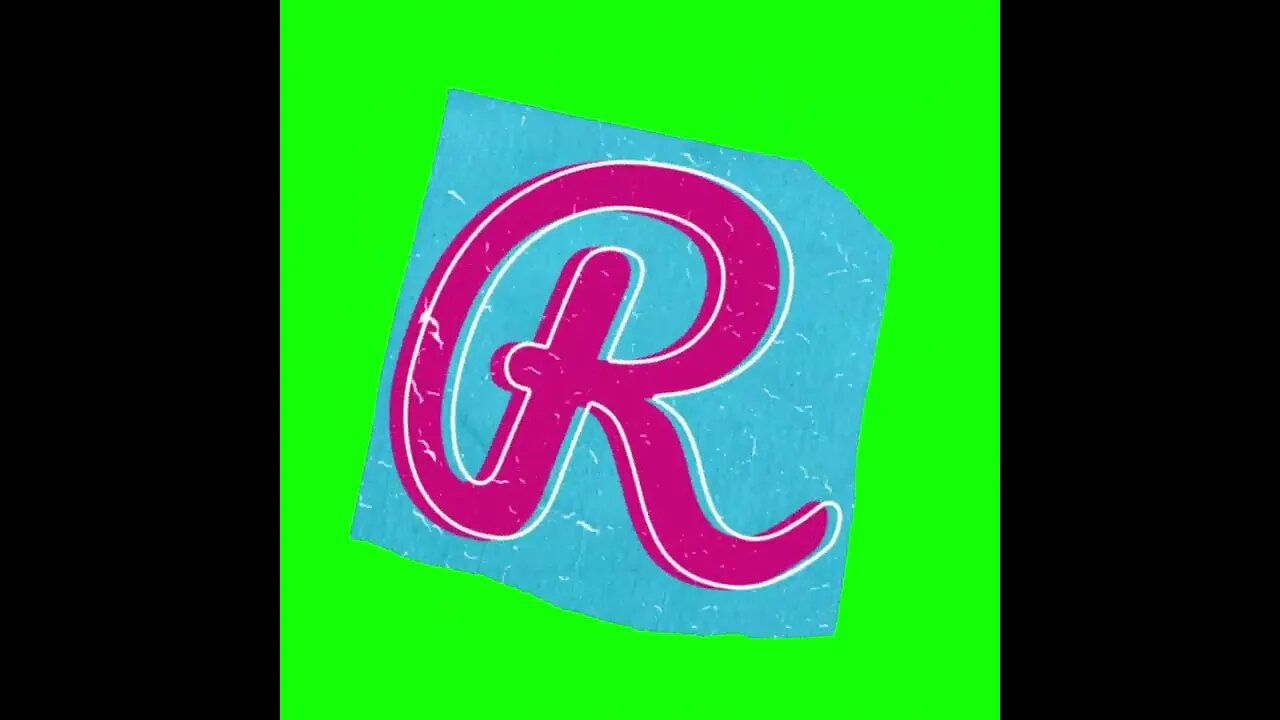 letra R - tela verde @ScanPlay 