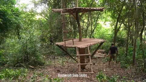 Jungle craft builds cabins from abandoned timber..19