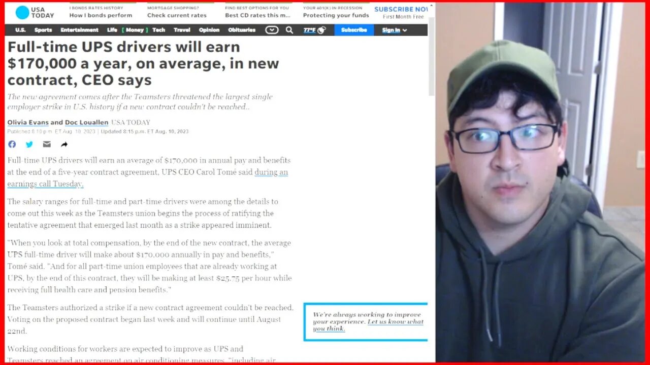 Full time UPS drivers will earn $170,000 a year, on average, in new contract, CEO says