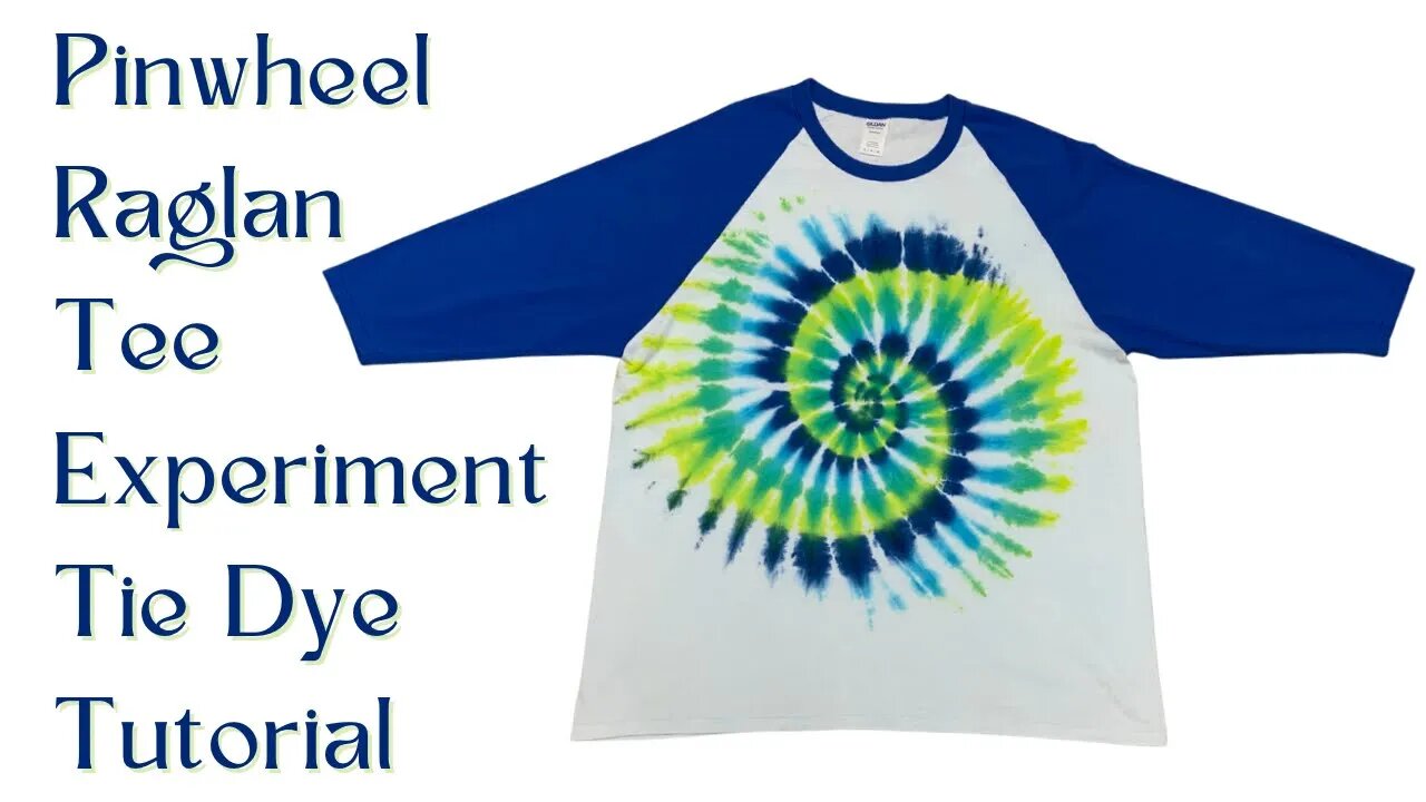 Tie-Dye Designs: Pinwheel Raglan Tee Liquid Dye Experiment