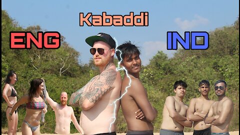 India vs England | playing british bulldod & kabaddi at butterfly beach goa- india |