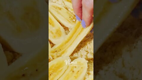 HOW TO MAKE BANANA PIE. SUPER EASY!! #shorts #vilmakitchen