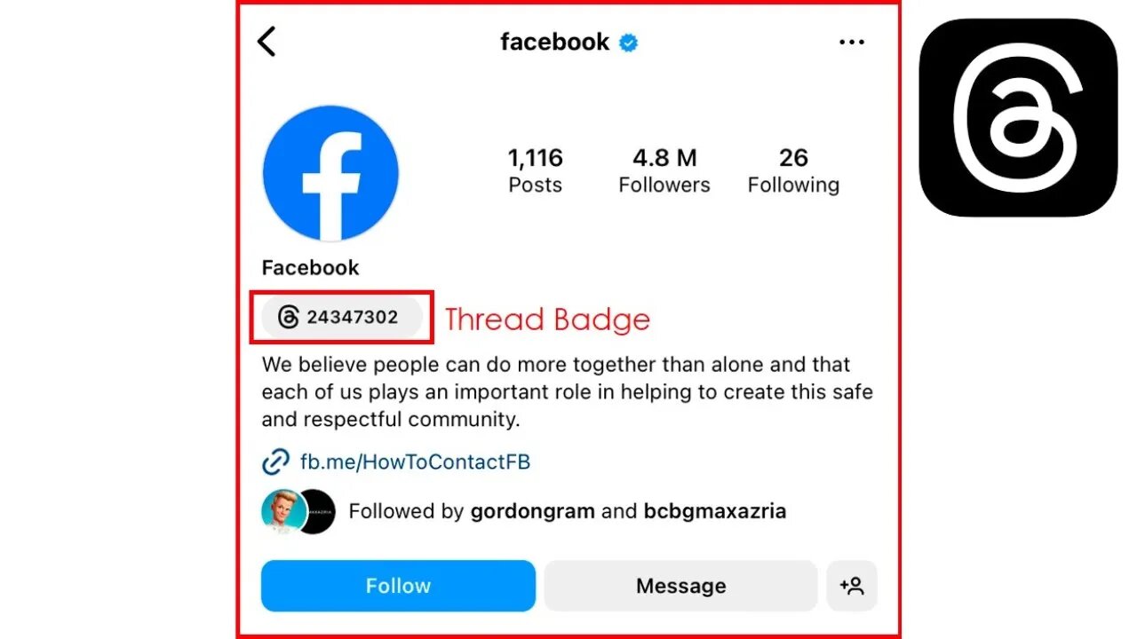 How To Add Threads Badge To Instagram