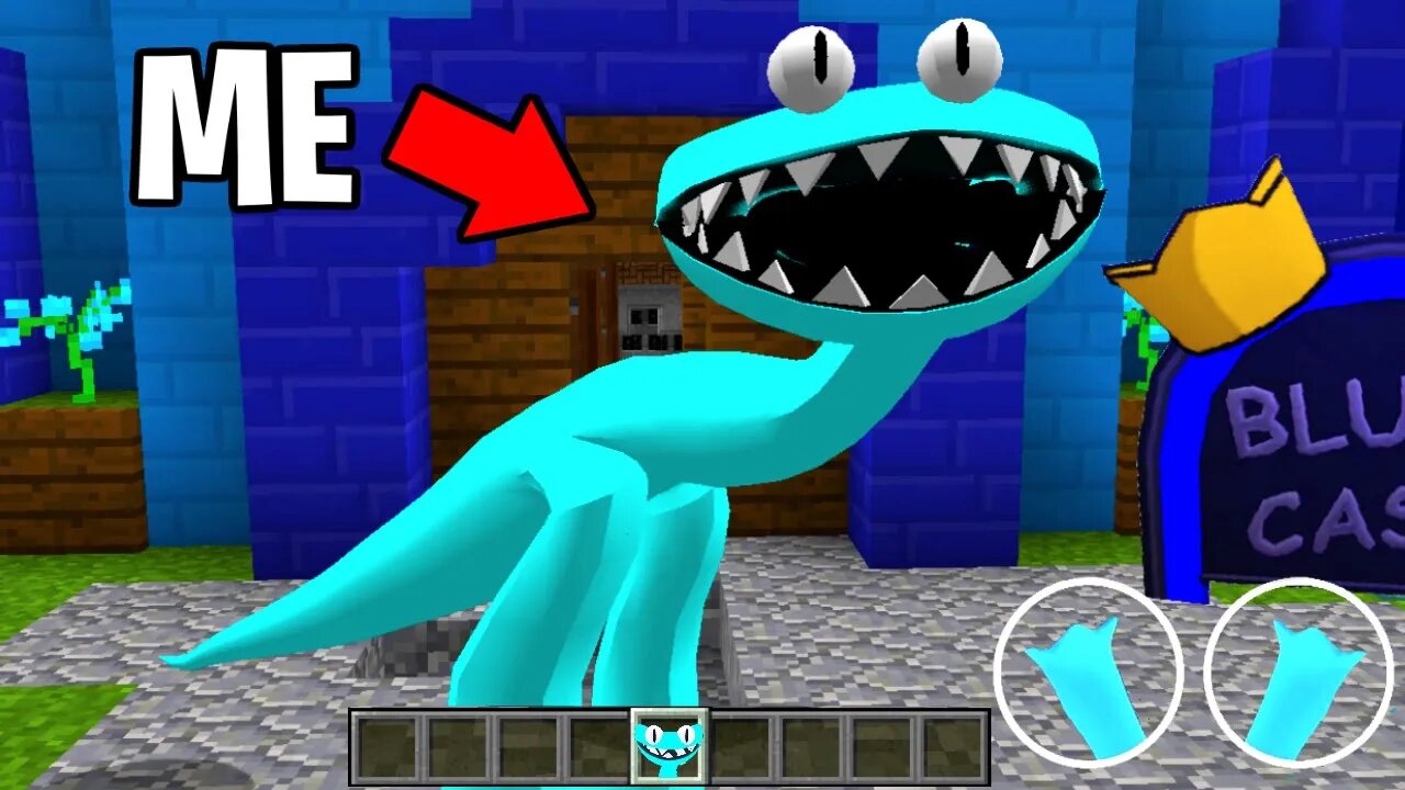 Trolling As CYAN In Minecraft! (Rainbow Friends Chapter 2)