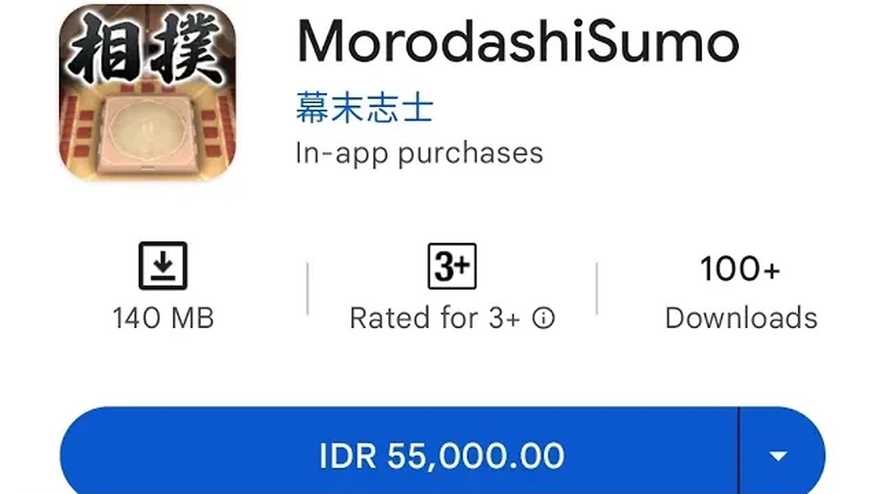 ANOTHER PAID APP GAME JAPAN MORODASHI SUMO!!! SEE YOU AGAIN SINGLE TRAVEL MAYBE