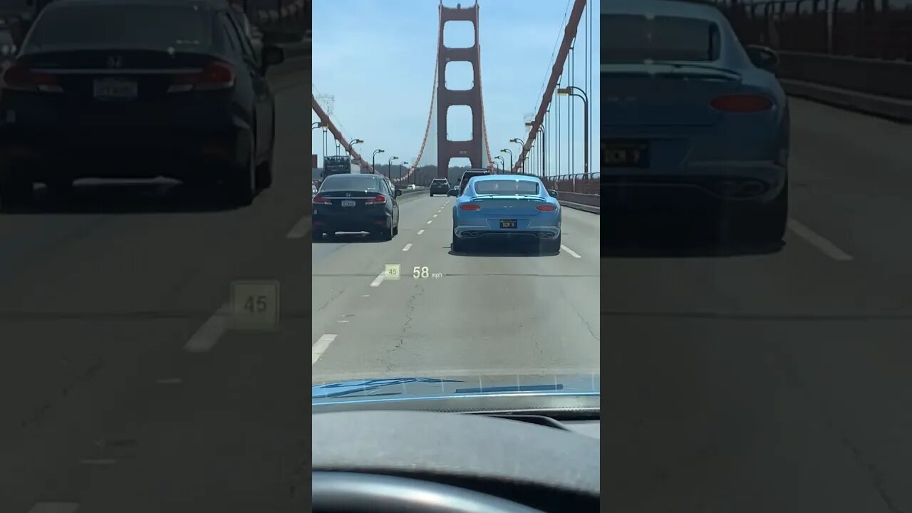 BMW & Bentley on the Golden Gate Bridge SF
