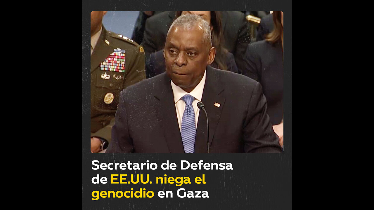 Jefe del Pentágono: “No hay pruebas de genocidio” en Gaza