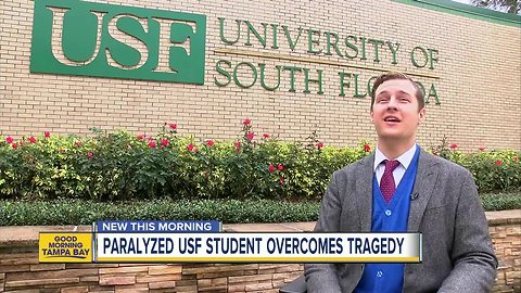 USF student overcomes paralysis to earn degree