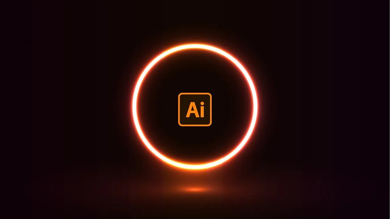 Realistic Neon Light Effect in Adobe Illustrator EPS. 2