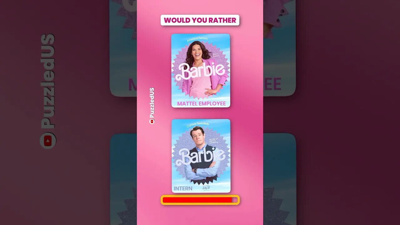 Would You Rather | Barbie Movie Edition 2023 #shorts #barbielovers #barbiemovie