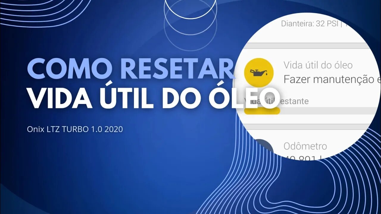 Como resetar a vida útil do óleo do Novo Onix e Novo Tracker!