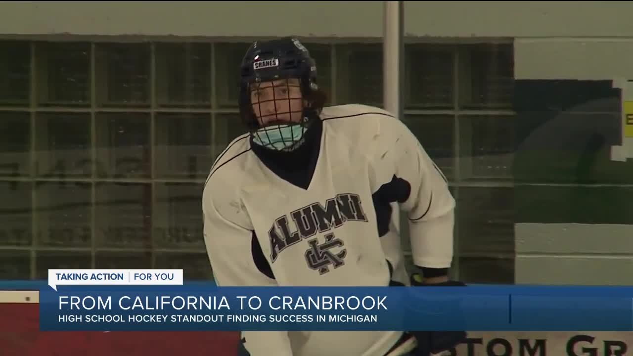 HS hockey standout moves from California, finds success at Cranbrook