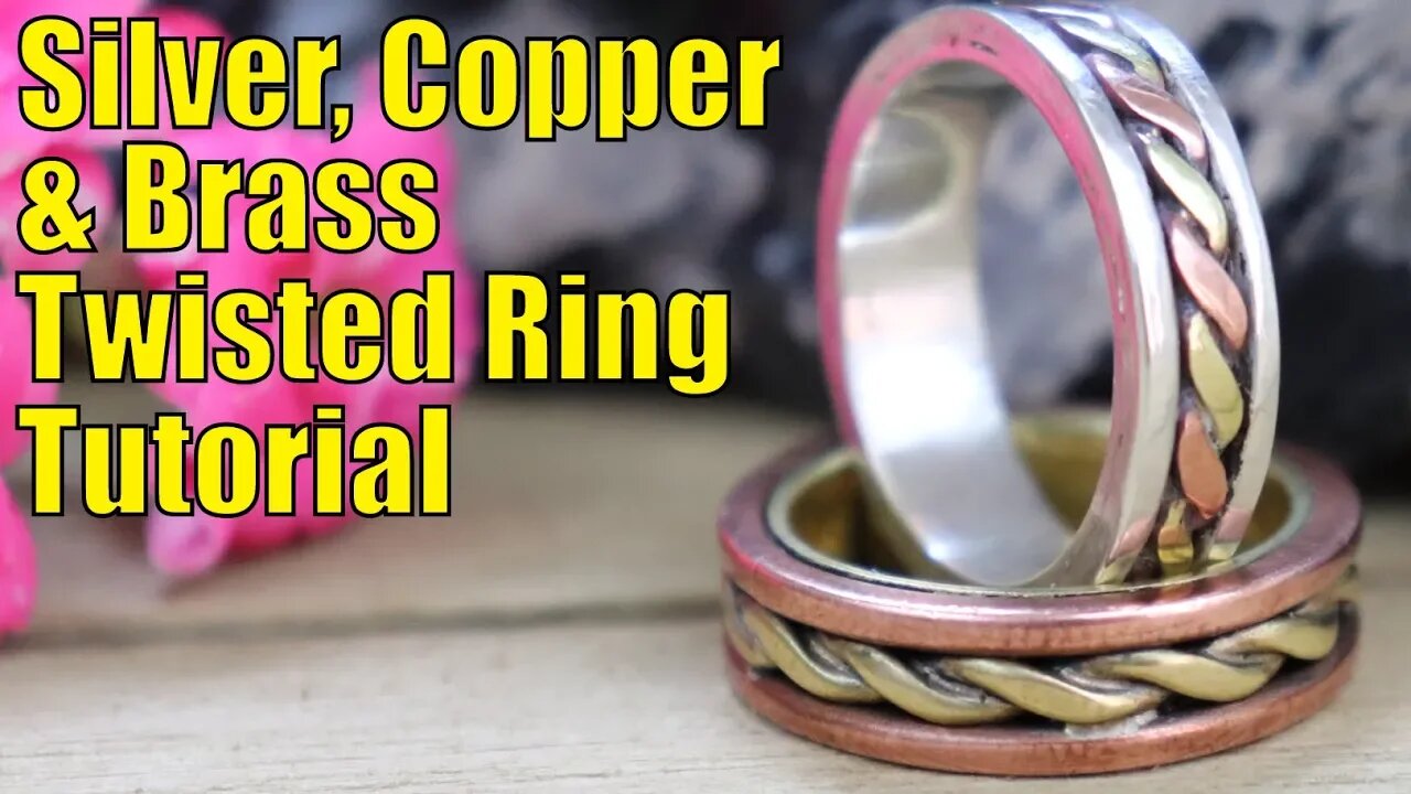 How to make a gorgeous silver and mixed metal twisted ring