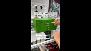 How to select the perfect loose Colombian emerald gemstone for ring or jewelry