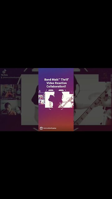 Clip #15 of a Band Maid " Thrill" Video Reaction Collaboration Series! #bandmaidthrill #bandmaid