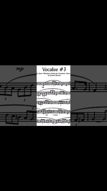 🎺🎺 [TRUMPET VOCALISE ETUDE] Marcos Bordogni Vocalise for Trumpet #03 (Demo Solo and play-along)
