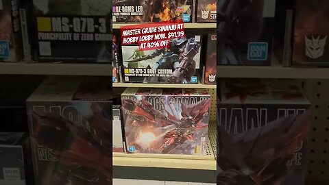 Master Grade Sinanju sighting at Hobby Lobby #gundam #mastergrade #gunpla