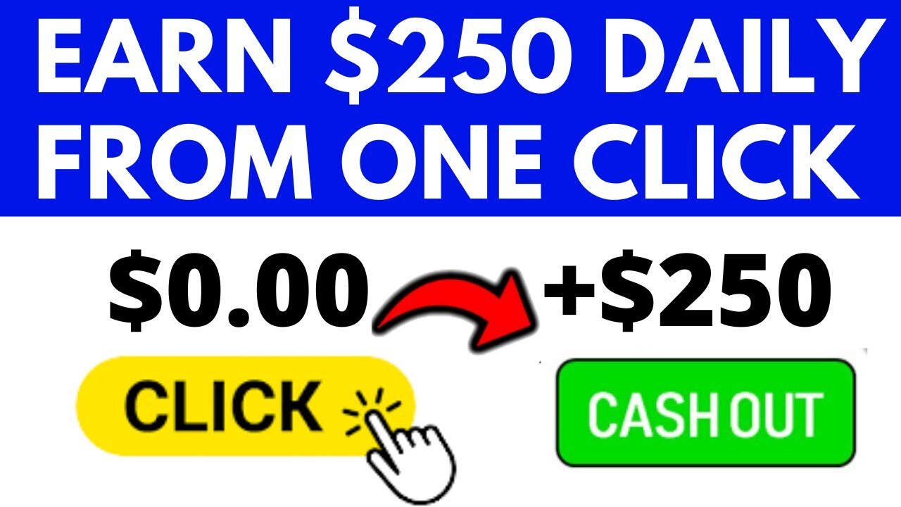 Earn $250 Paypal DAILY From Just ONE CLICK! PROOF Worldwide! FREE Make Money Online Passive Money