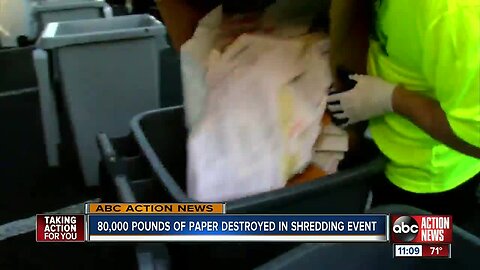 Operation Shredding: Vehicles lined up before dawn to protect themselves from identity thieves