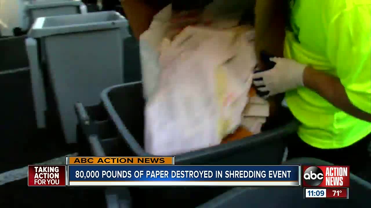 Operation Shredding: Vehicles lined up before dawn to protect themselves from identity thieves